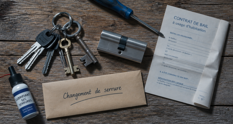 locataire changement de serrure trousseau clé bail