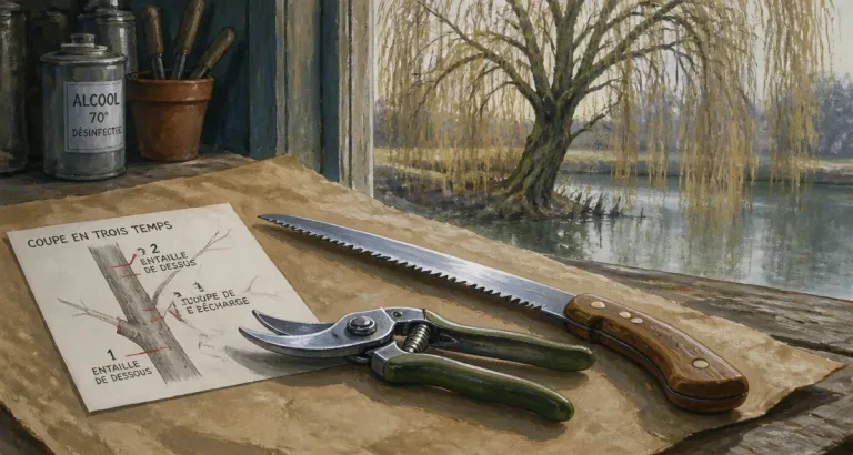 Quand et comment tailler un saule pleureur : outils et gestes
