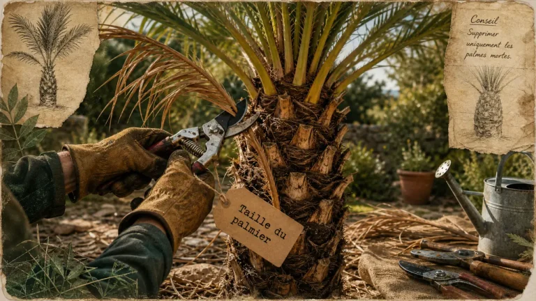 Comment tailler un palmier : 5 règles vitales pour préserver sa vigueur Comment tailler les palmiers : retirer uniquement les palmes mortes sans toucher le bourgeon terminal