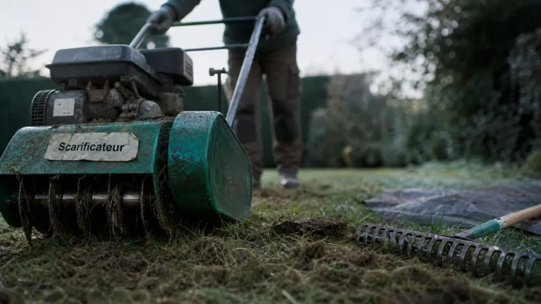 Démousseur ou scarificateur : quel outil choisir selon l’état de votre pelouse ? Démousseur ou scarificateur : scarificateur pour pelouse