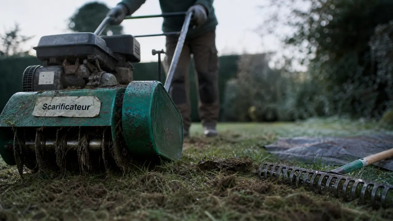 Démousseur ou scarificateur : scarificateur pour pelouse