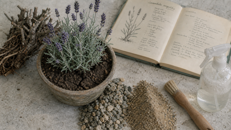 Lavande devient grise : pot et sol fissuré, diagnostic