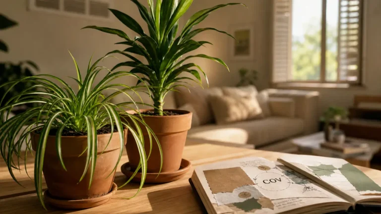 Plantes dépolluantes pour la maison : lesquelles choisir, où les placer et comment en tirer un réel bénéfice Plantes dépolluantes pour la maison : chlorophytum et dracaena en intérieur