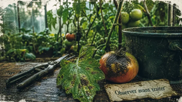 Tomates: reconnaître les maladies courantes (taches brunes, cul noir, mildiou, oïdium)