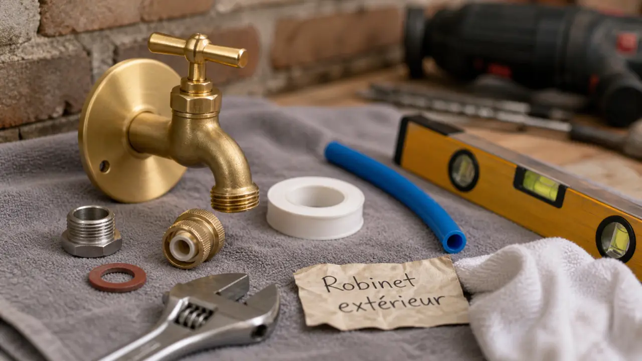 Installer un robinet extérieur : fuite due à un mauvais raccord