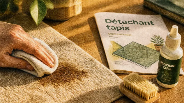 Détachant, mousse ou bicarbonate : quel produit pour nettoyer les tapis ? Produit pour nettoyer les tapis : détachant sur tache de café
