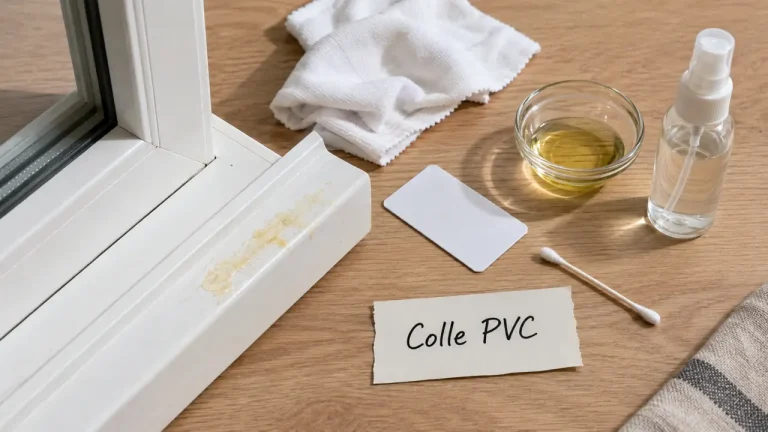 Enlever colle sur pvc fenêtre : alcool isopropylique, huile ou acétone pour PVC