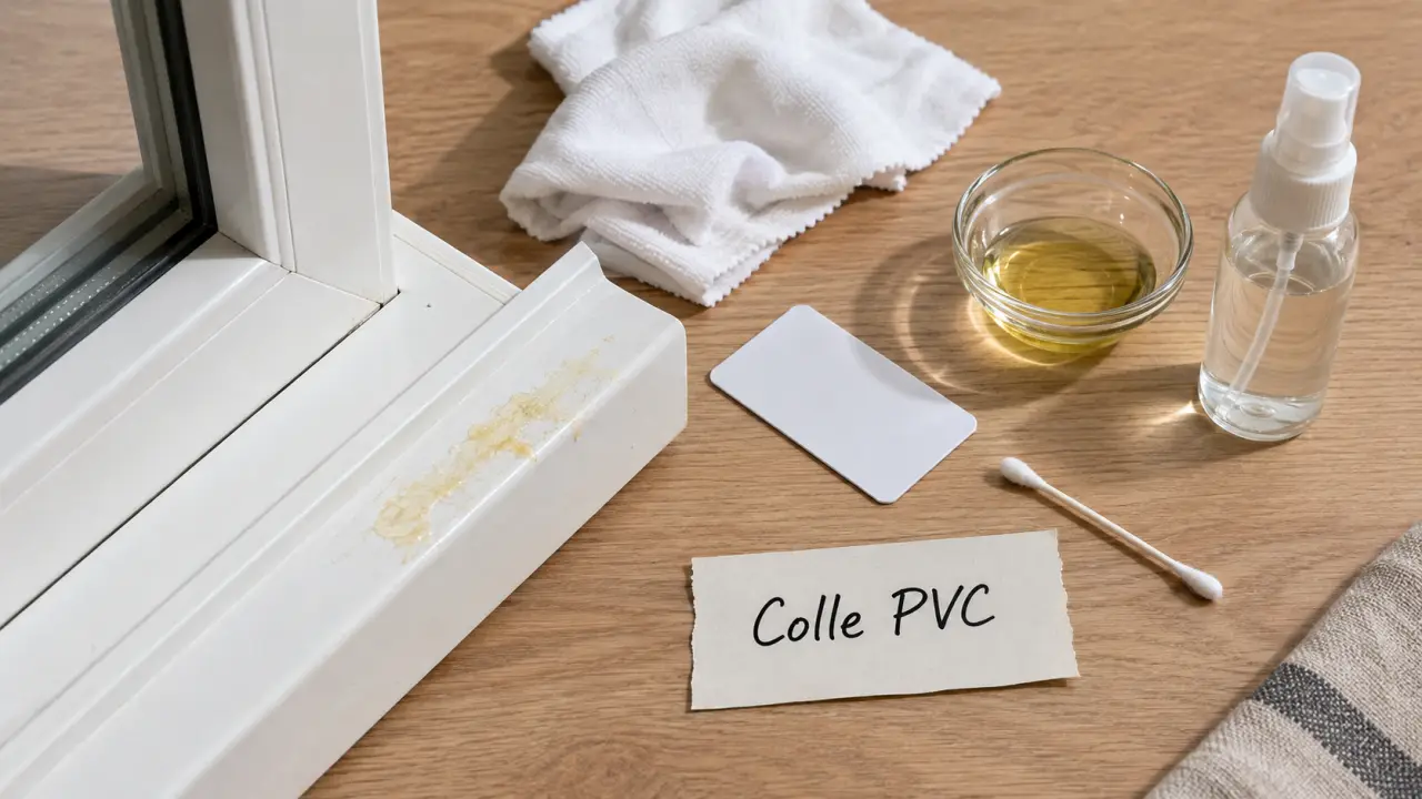 Enlever colle sur pvc fenêtre : alcool isopropylique, huile ou acétone pour PVC