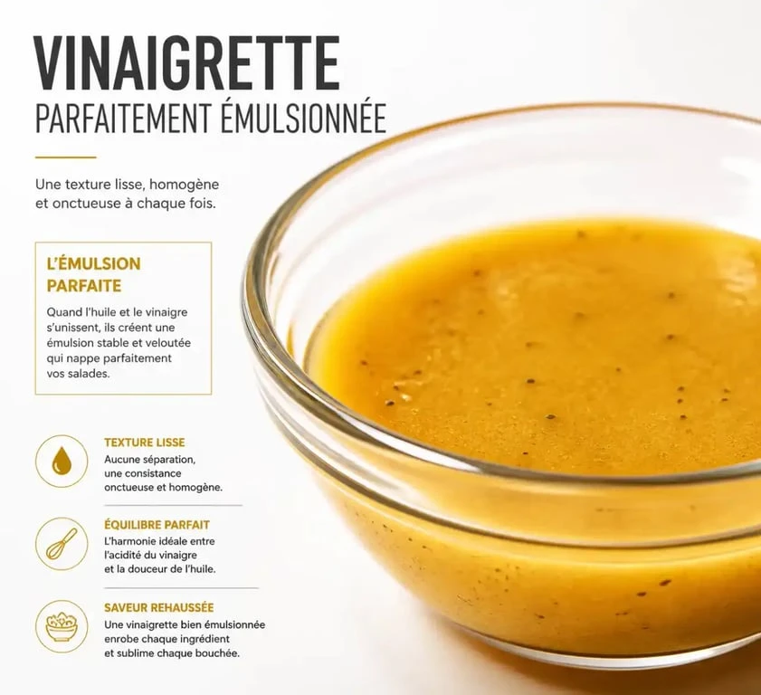 Astuce cuisine : réussir son émulsion de vinaigrette