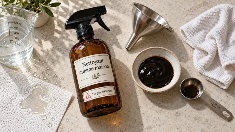Nettoyant cuisine maison : dégraisser au savon, détartrer au vinaigre sans les mélanger Nettoyant cuisine maison : dégraisser au savon et détartrer au vinaigre, sans mélanger